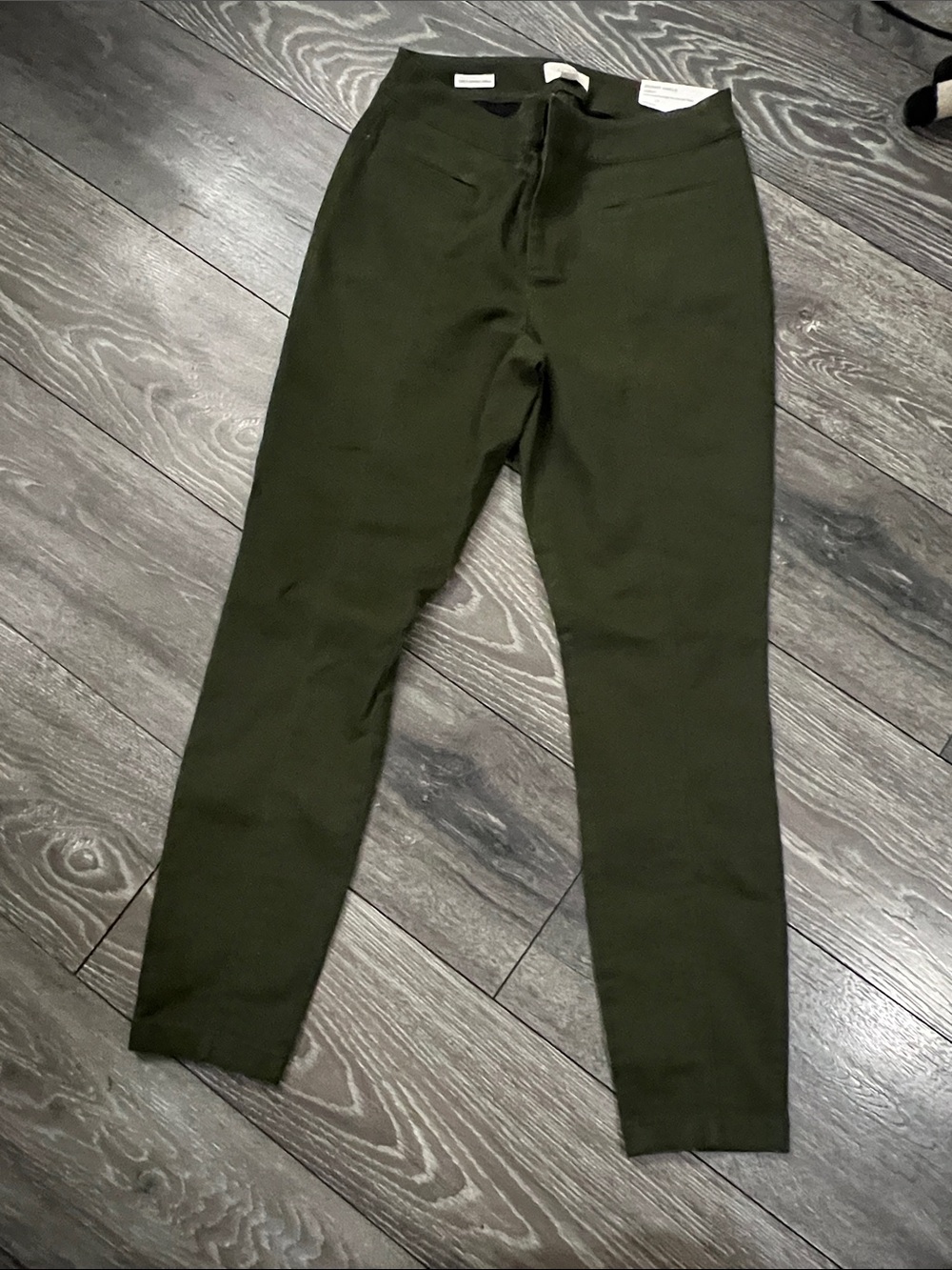 LOFT Olive Green Slim Chinos
